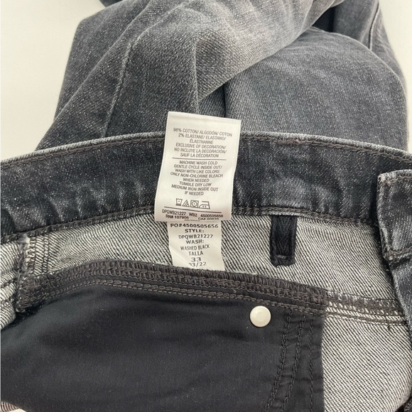 Hudson Jeans Holly High Rise Straight in Washed Black Size 33 NWT - Picture 8 of 10